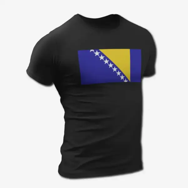 Bosnia and Herzegovina Flag T-Shirt, Bosnia and Herzegovina's National Flag Tee Shirt