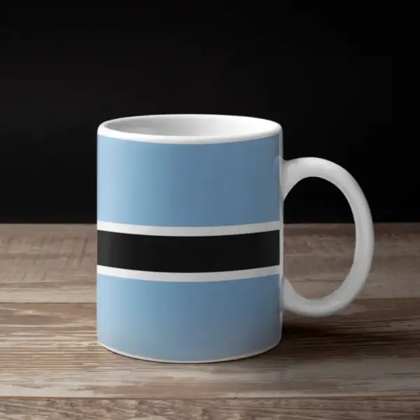 Botswana Flag Coffee Mug, Botswana's National Flag Mug - Image 2