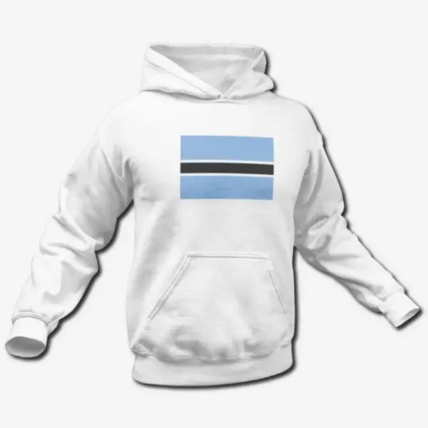 Botswana Flag Hoodie, Botswana's National Flag Hooded Sweatshirt