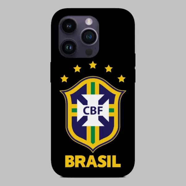 Brasil CBF Logo iPhone 14 Silicon Case