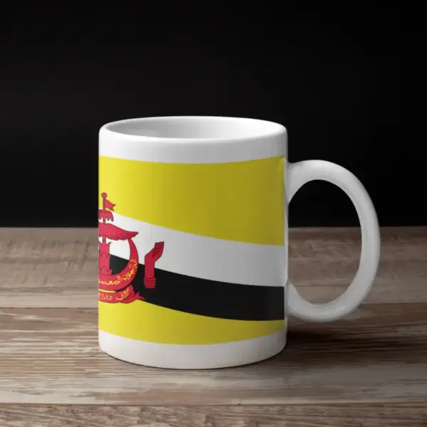 Brunei Flag Coffee Mug, Brunei's National Flag Mug - Image 2