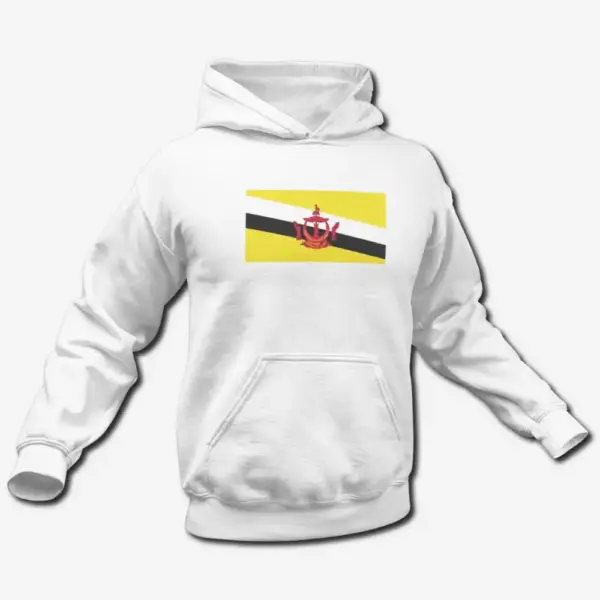 Brunei Flag Hoodie, Brunei's National Flag Hooded Sweatshirt