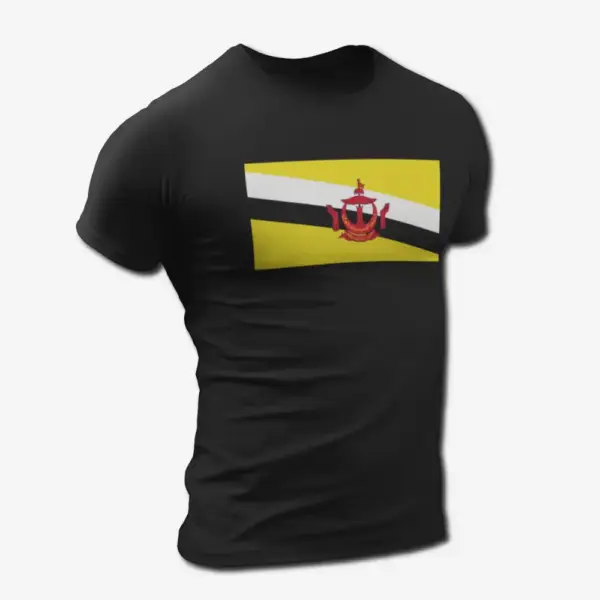 Brunei Flag T-Shirt, Brunei's National Flag Tee Shirt