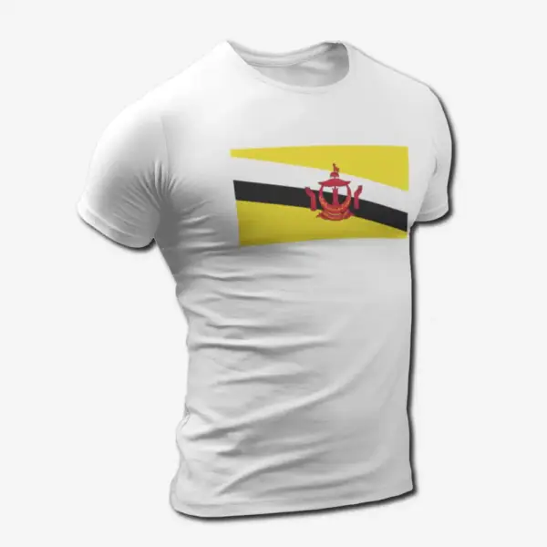 Brunei Flag T-Shirt, Brunei's National Flag Tee Shirt