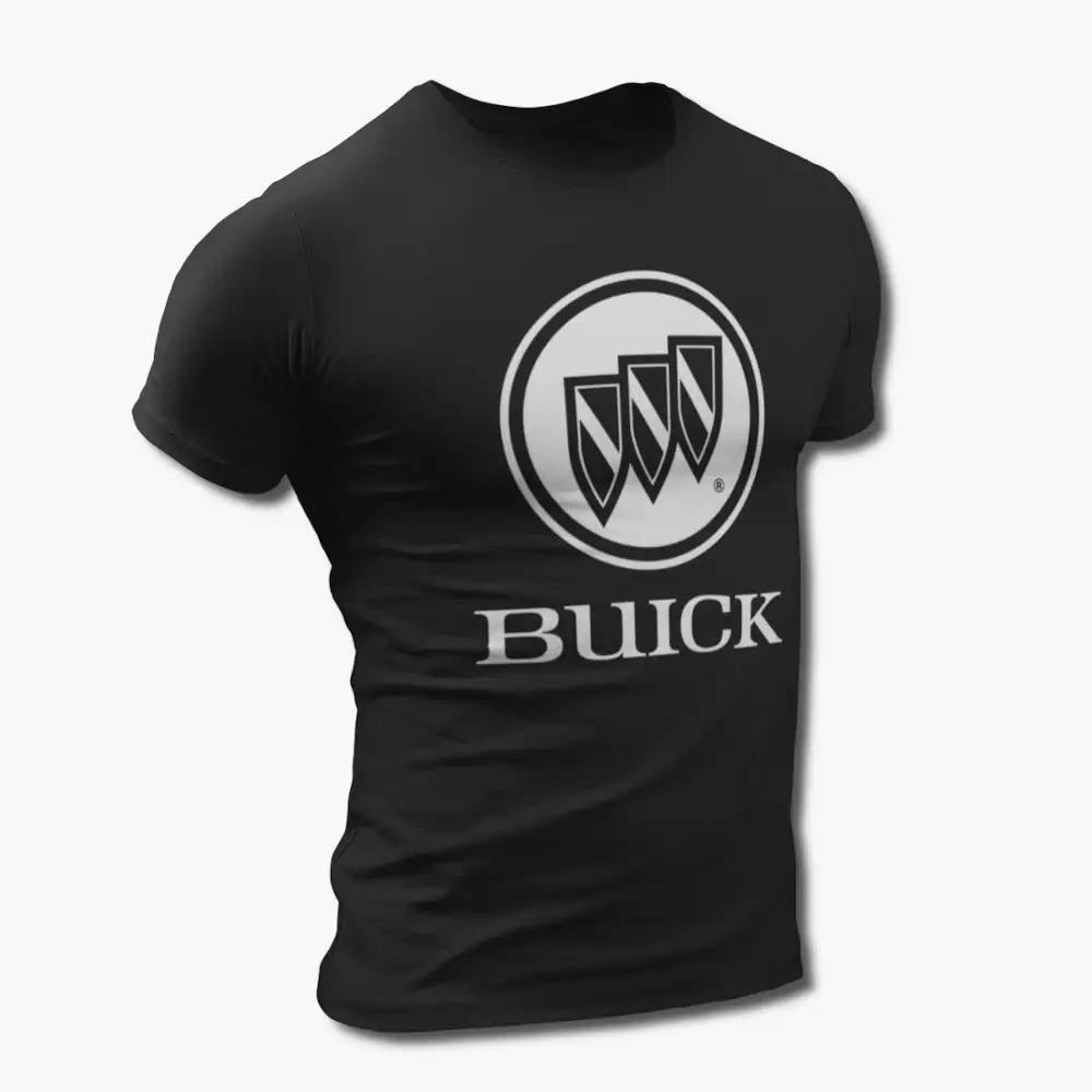 Buick T-Shirt, Buick Logo Black Tee Shirt