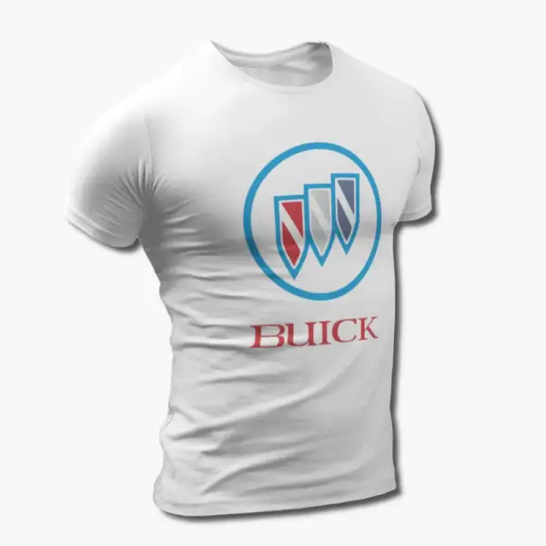 Buick T-Shirt, Buick Logo White Tee Shirt