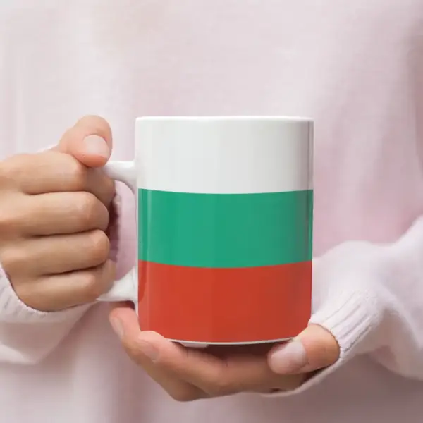 Bulgaria Flag Coffee Mug, Bulgaria's National Flag Mug