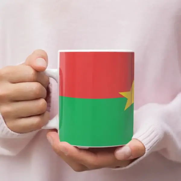 Burkina Faso Flag Coffee Mug, Burkina Faso's National Flag Mug