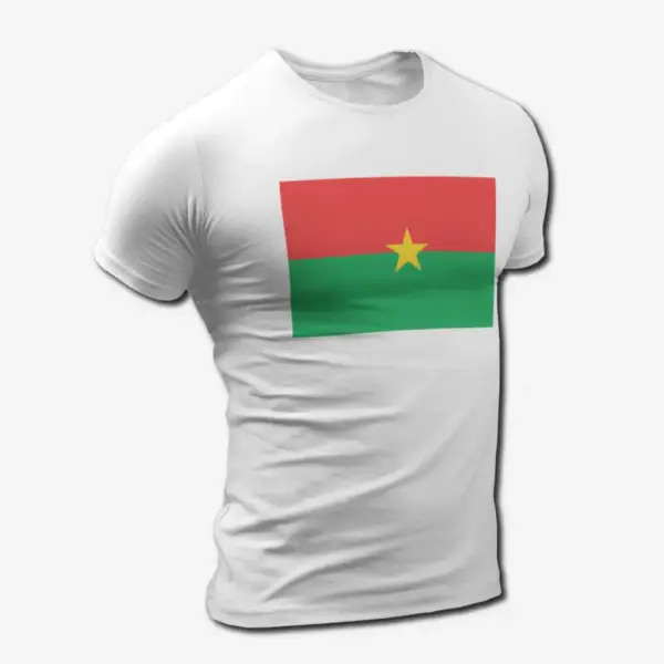 Burkina Faso Flag T-Shirt, Burkina Faso's National Flag Tee Shirt