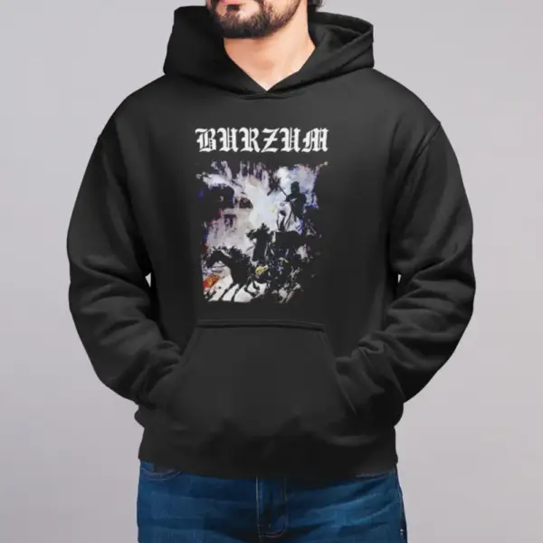 Burzum Hoodie, Burzum Sol austan Mani vestan Hooded Sweatshirt - Image 2
