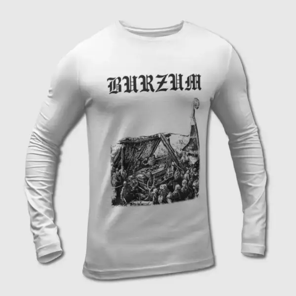 Burzum Long Sleeve T-Shirt, Burzum Artwork Long Sleeve Tee-Shirt