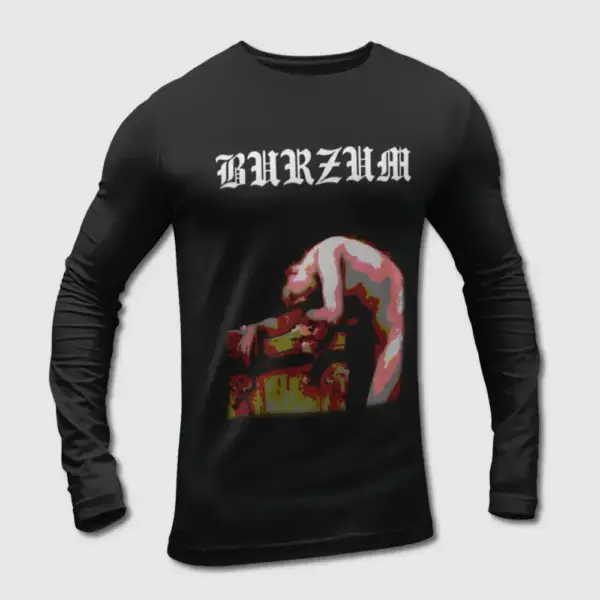 Burzum Long Sleeve T-Shirt, Burzum Fallen Long Sleeve Tee-Shirt