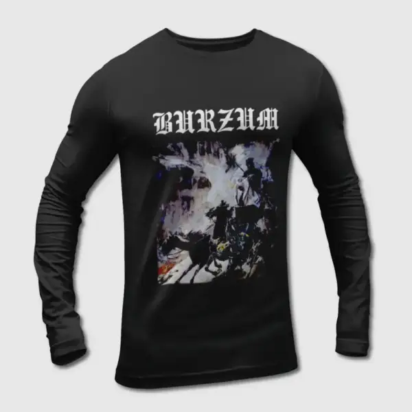 Burzum Long Sleeve T-Shirt, Burzum Sol austan Mani vestan Long Sleeve Tee-Shirt