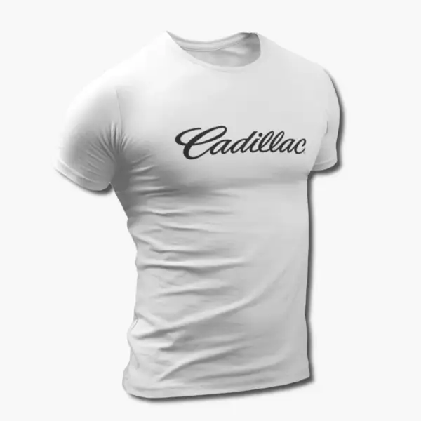Cadillac T-Shirt, Cadillac Logo White Tee Shirt