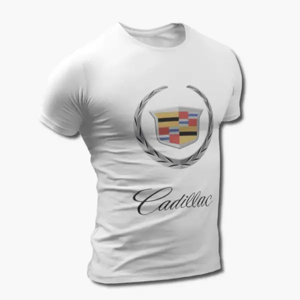 Cadillac T-Shirt, Cadillac Logo White Tee Shirt