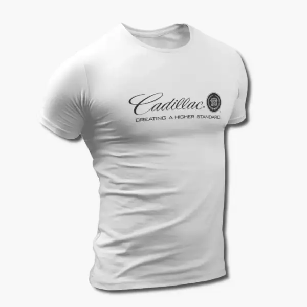 Cadillac T-Shirt, Cadillac Logo White Tee Shirt