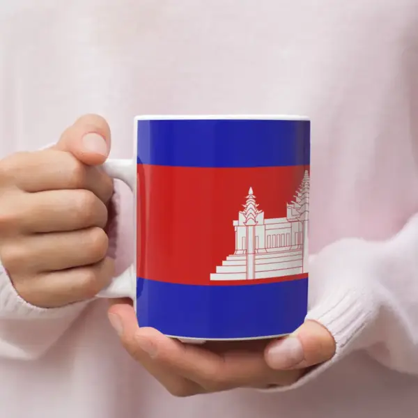 Cambodia Flag Coffee Mug, Cambodia's National Flag Mug