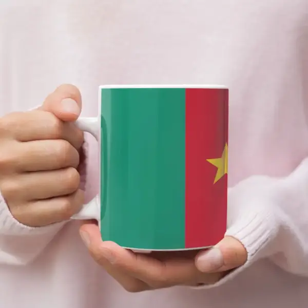 Cameroon Flag Coffee Mug, Cameroon's National Flag Mug