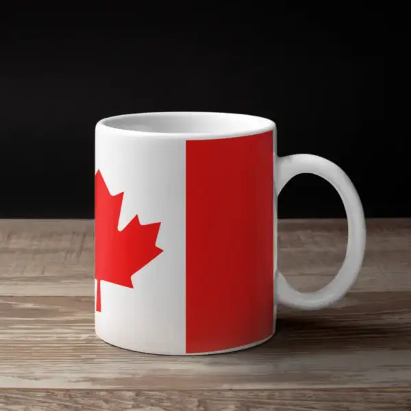 Canada Flag Coffee Mug, Canada's National Flag Mug - Image 2