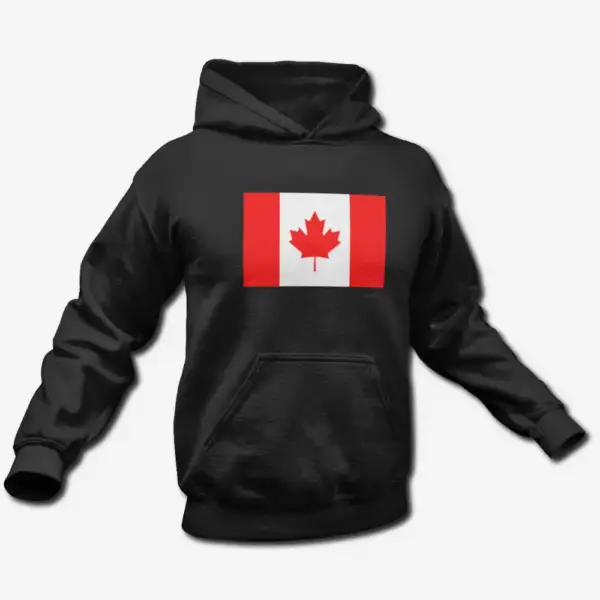 Canada Flag Hoodie, Canada's National Flag Hooded Sweatshirt