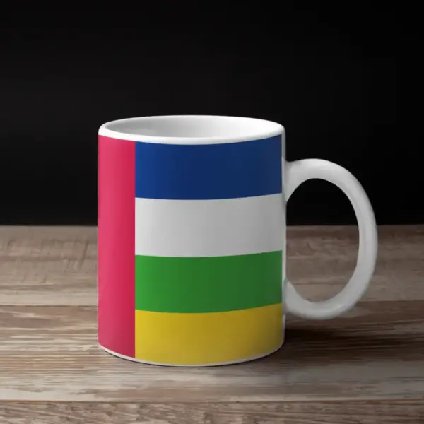 Central African Republic Flag Coffee Mug, Central African Republic's National Flag Mug - Image 2
