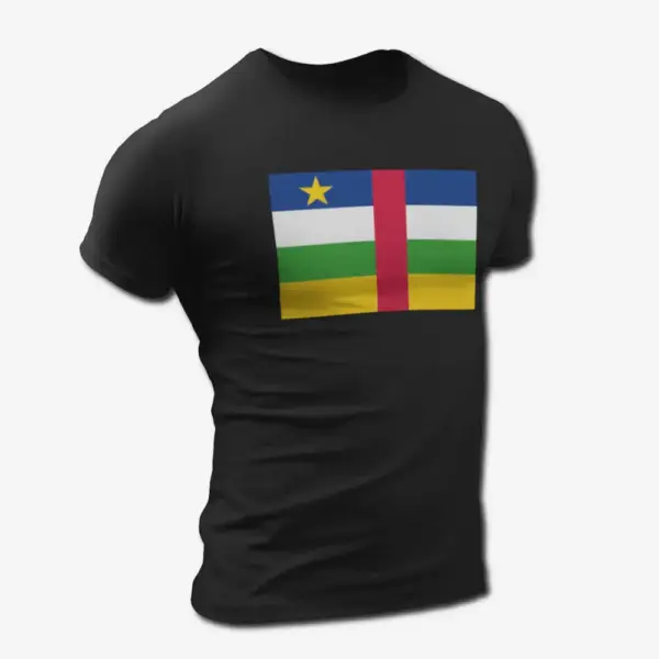 Central African Republic Flag T-Shirt, Central African Republic's National Flag Tee-Shirt