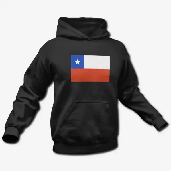 Chile Flag Hoodie, Chile's National Flag Hooded Sweatshirt