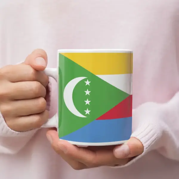 Comoros Flag Coffee Mug, Comoros's National Flag Mug