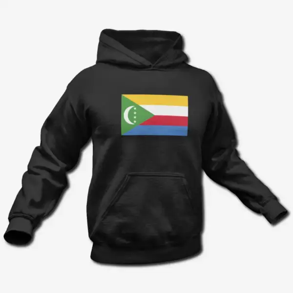 Comoros Flag Hoodie, Comoros's National Flag Hooded Sweatshirt