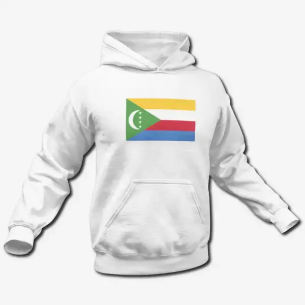 Comoros Flag Hoodie, Comoros's National Flag Hooded Sweatshirt