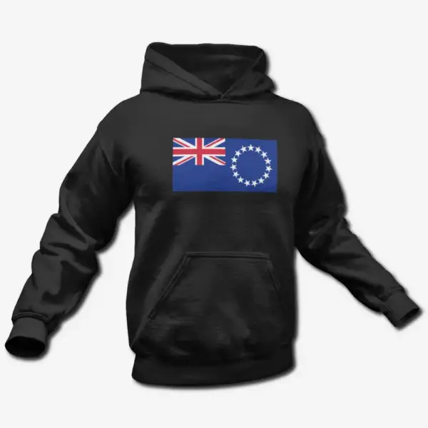 Cook Islands Flag Hoodie, Cook Islands's National Flag Hooded Sweatshirt