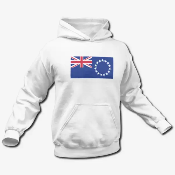 Cook Islands Flag Hoodie, Cook Islands's National Flag Hooded Sweatshirt