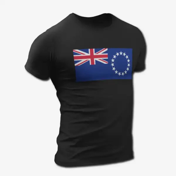 Cook Islands Flag T-shirt, Cook Islands's National Flag Tee Shirt