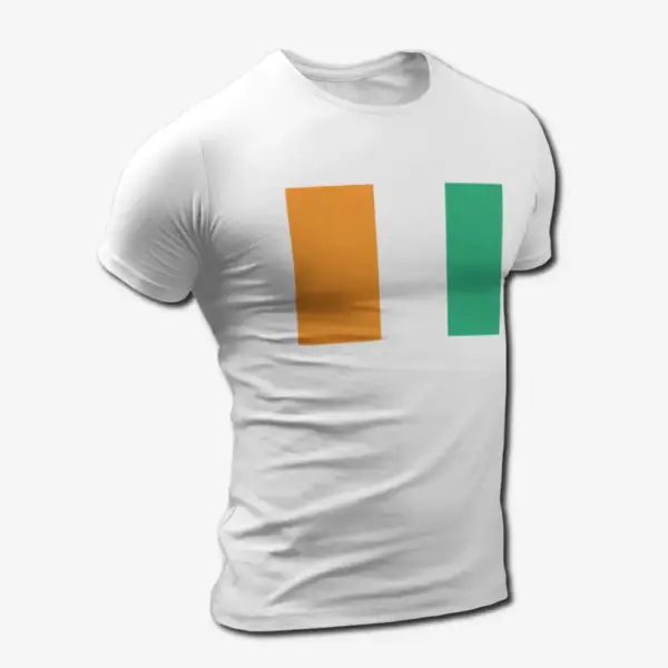 Cote d'Ivoire Flag T-Shirt, Cote d'Ivoire's National Flag Tee Shirt