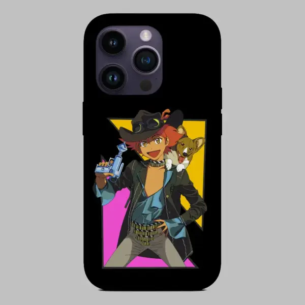 Edward and Ein iPhone 14 Silicone Phone Case