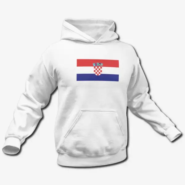 Croatia Flag Hoodie, Croatia's National Flag Hooded Sweatshirt