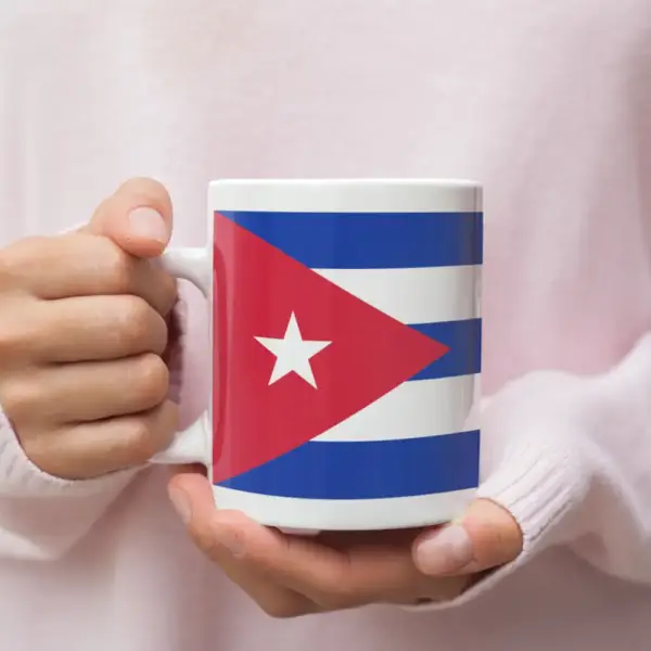 Cuba Flag Coffee Mug, Cuba's National Flag Mug