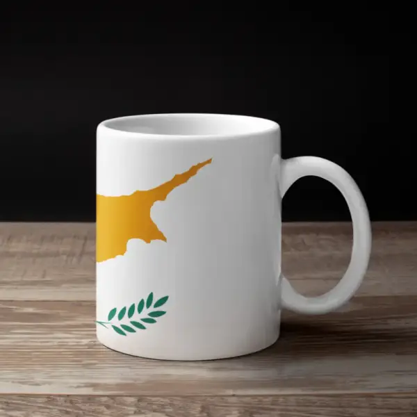 Cyprus Flag Coffee Mug, Cyprus's National Flag Mug - Image 2