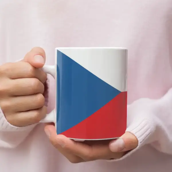 Czech Republic Flag Coffee Mug, Czech Republic's National Flag Mug