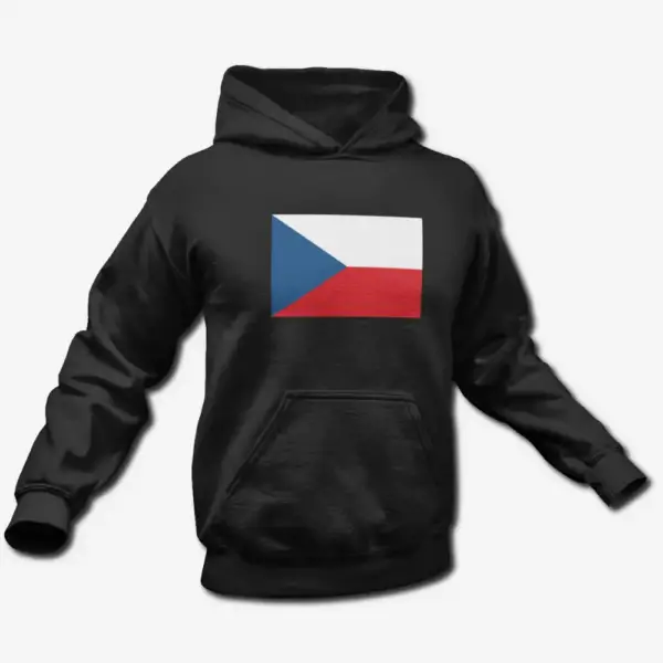 Czech Republic Flag Hoodie, Czech Republic's National Flag Hooded Sweatshirt