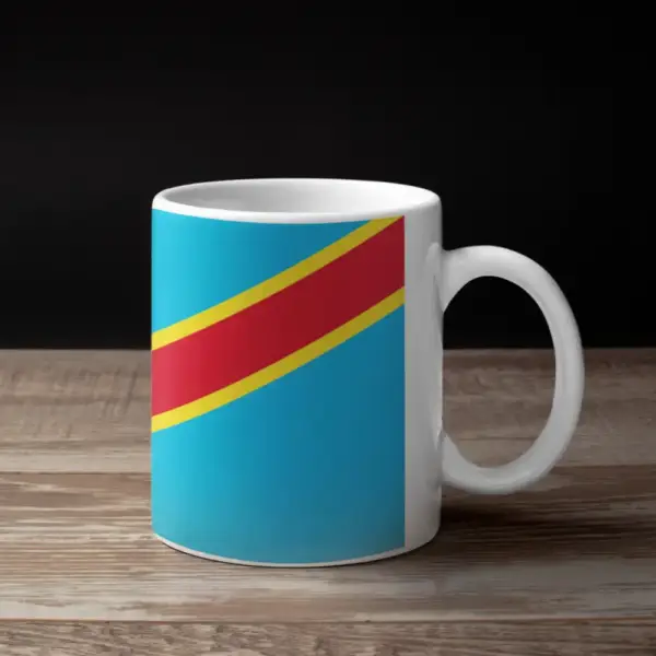 Democratic Republic of the Congo Flag Coffee Mug, Democratic Republic of the Congo's National Flag Mug - Image 2