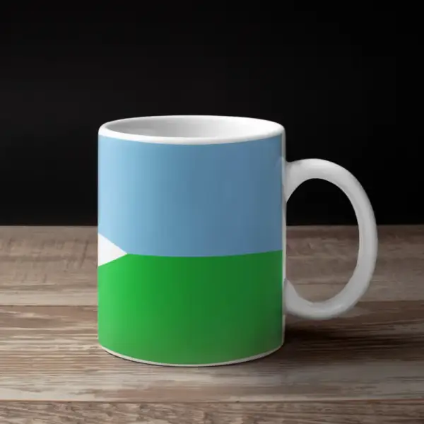 Djibouti Flag Coffee Mug, Djibouti's National Flag Mug - Image 2
