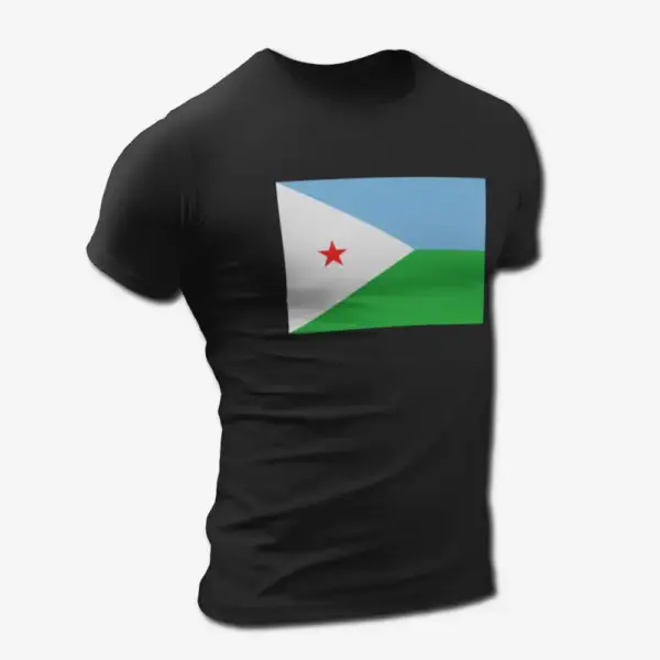Djibouti Flag T-Shirt, Djibouti's National Flag Tee Shirt