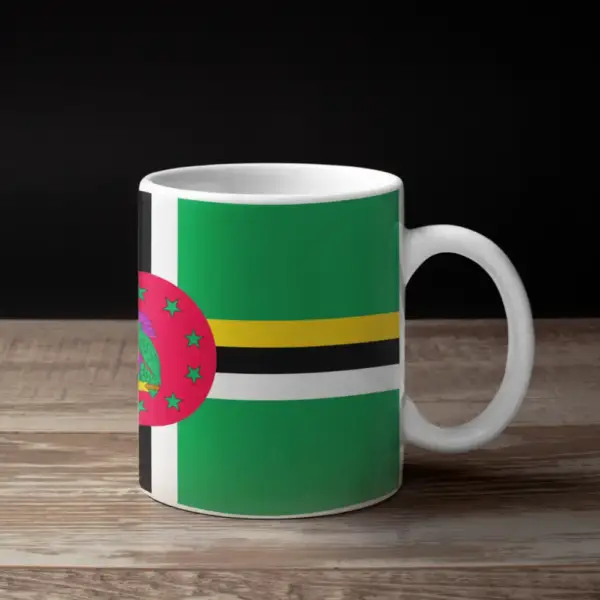 Dominica Flag Coffee Mug, Dominica's National Flag Mug - Image 2