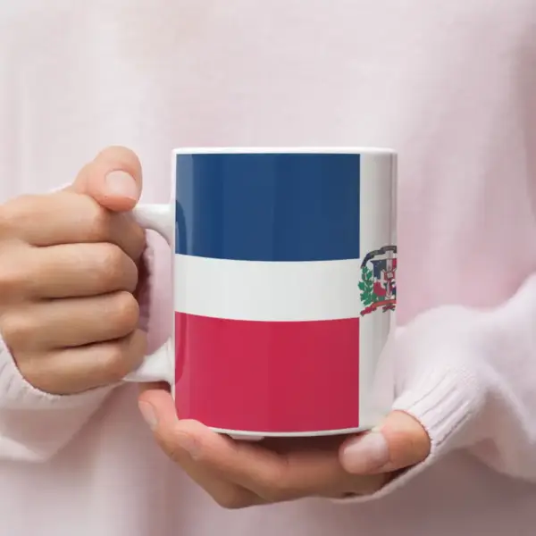 Dominican Republic Flag Coffee Mug, Dominican Republic's National Flag Mug