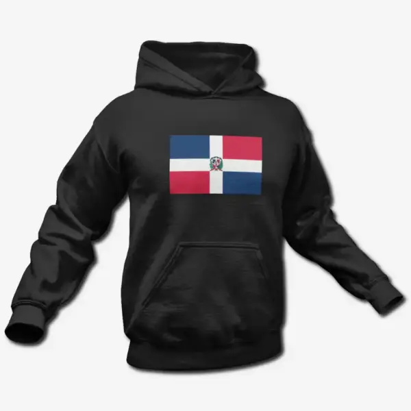 Dominican Republic Flag Hoodie, Dominican Republic's National Flag Hooded Sweatshirt