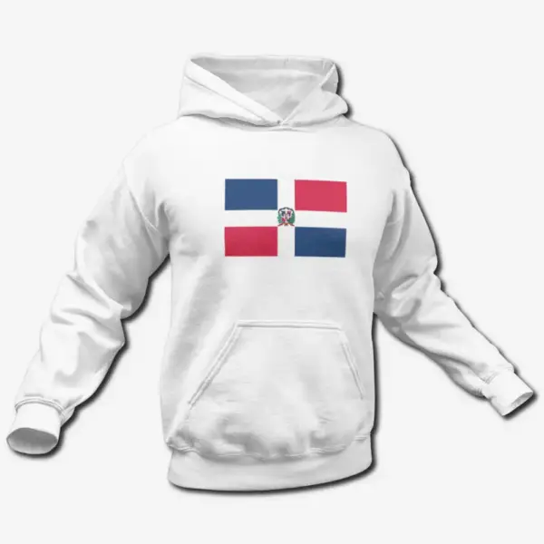 Dominican Republic Flag Hoodie, Dominican Republic's National Flag Hooded Sweatshirt
