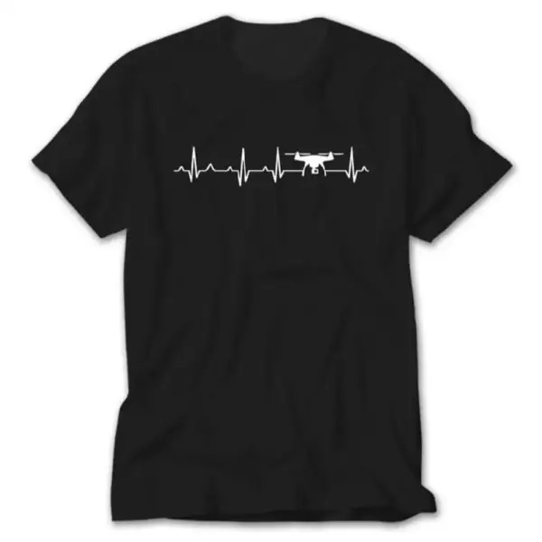 Drone T-Shirt, Drone Heartbeat Te Shirt