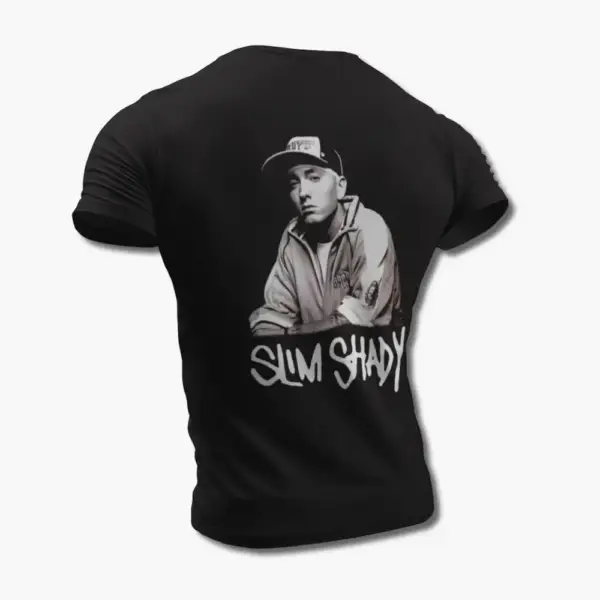 Eminem T-Shirt, Eminem Slim Shady Black Tee Shirt - Image 2