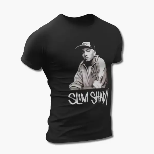 Eminem T-Shirt, Eminem Slim Shady Black Tee Shirt